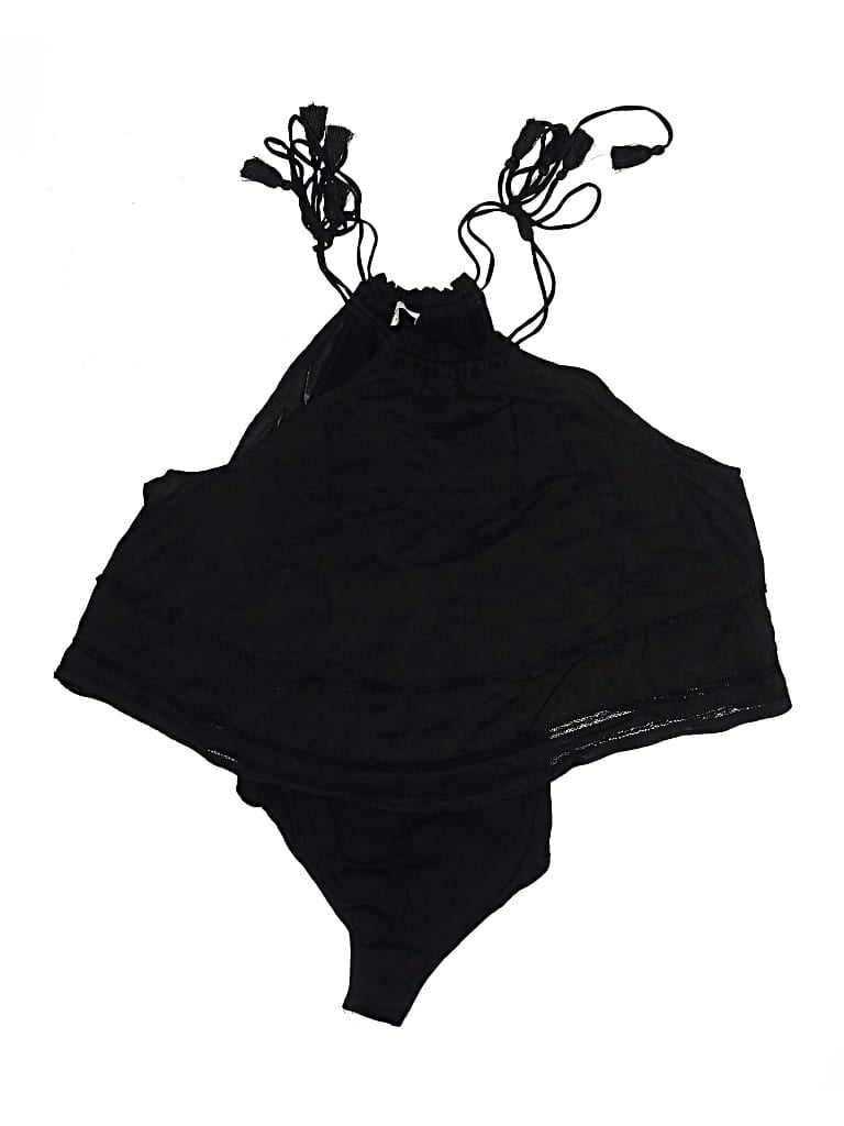 Pre-owned Intimately By Free People Bodysuit In Black