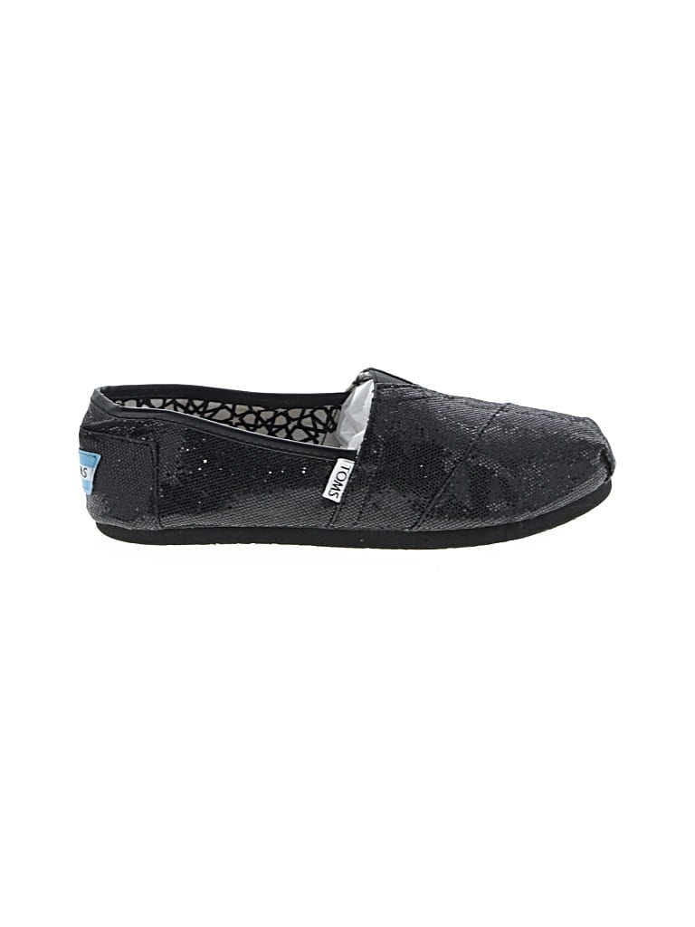 Pre-owned Toms Flats In Black
