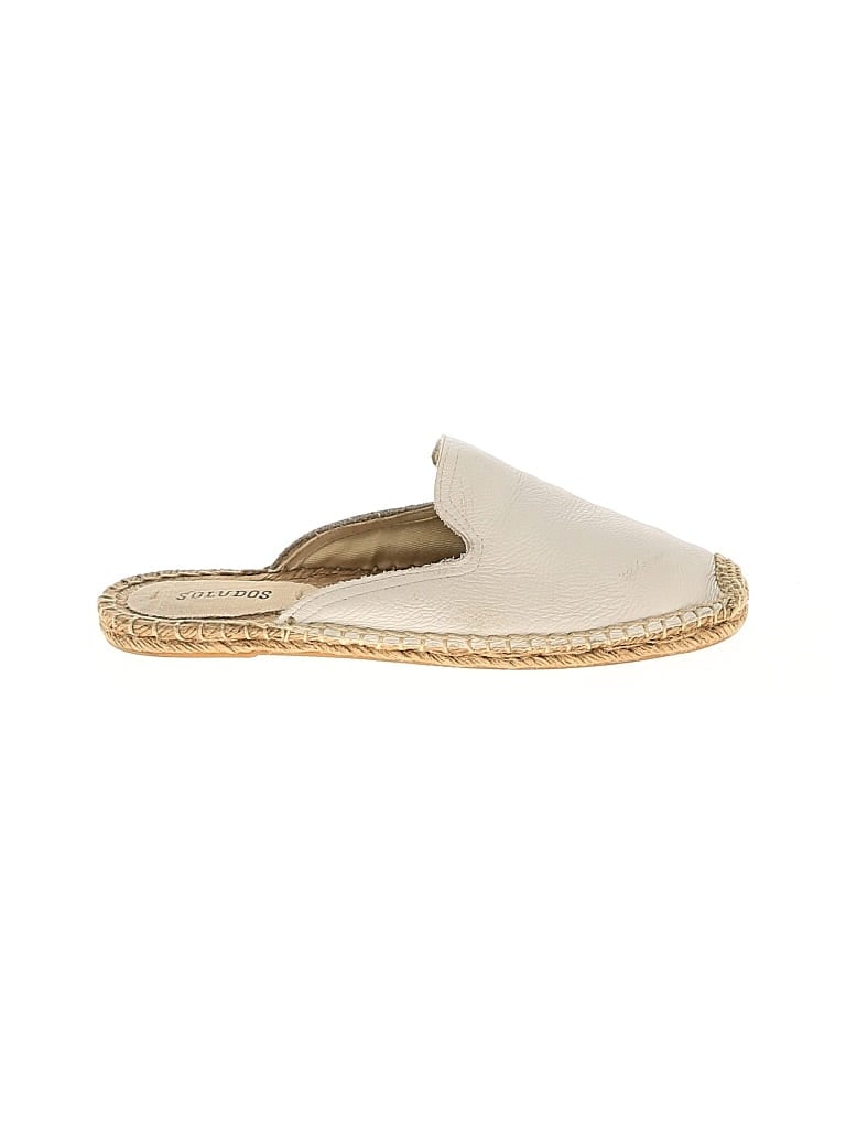 Pre-owned Soludos Mule/clog In White