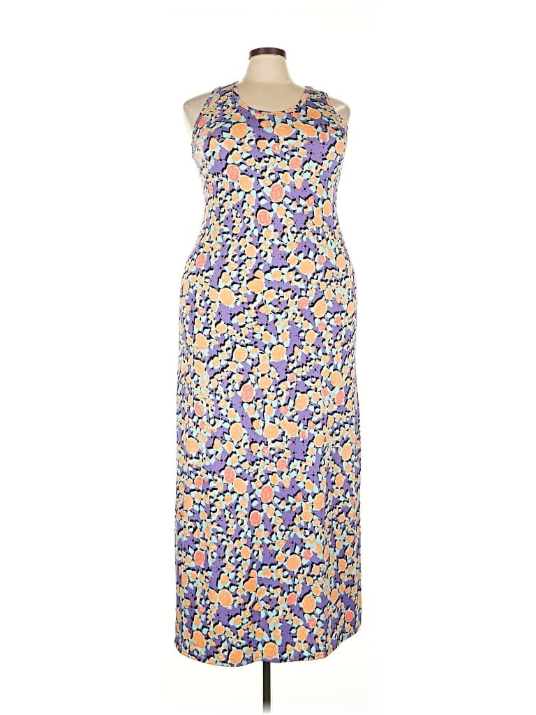 Pre-owned Lularoe Casual Dress In Blue