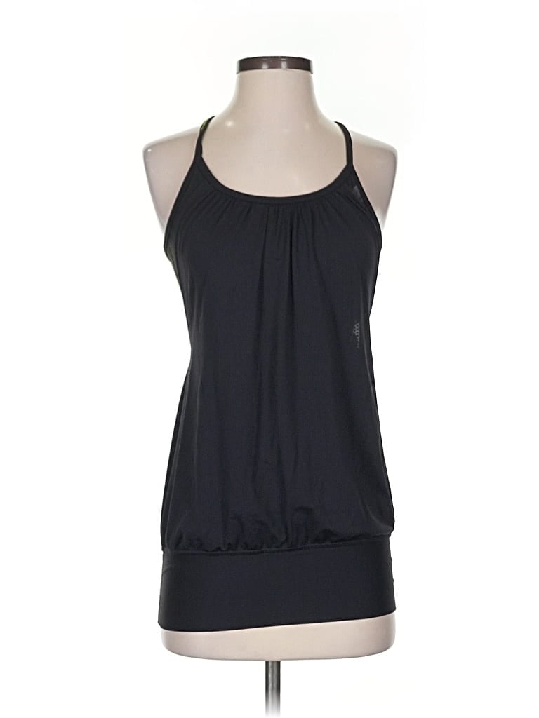 Pre-owned Lululemon Athletica Tank Top Black Halter Neckline Tops