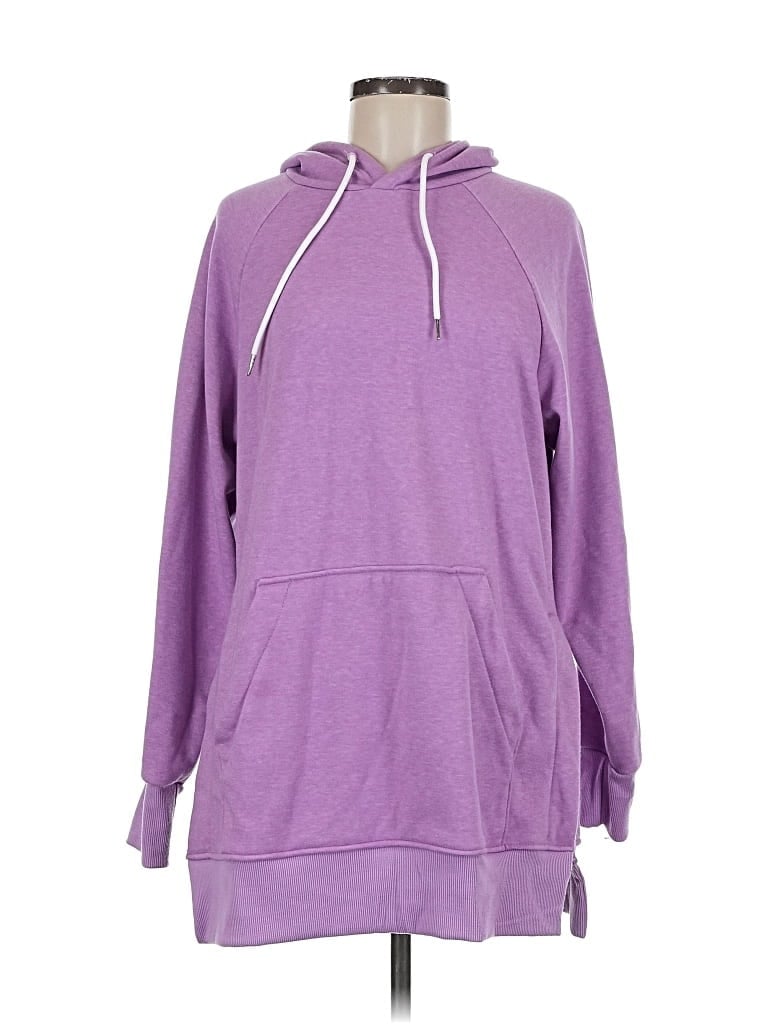 Pre-owned Assorted Brands Pullover Hoodie In Purple