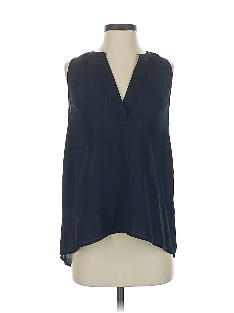 Pre-owned J.crew 365 Sleeveless Blouse In Blue
