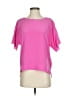 Tibi 100% Silk Pink Short Sleeve Silk Top Size XS - photo 1
