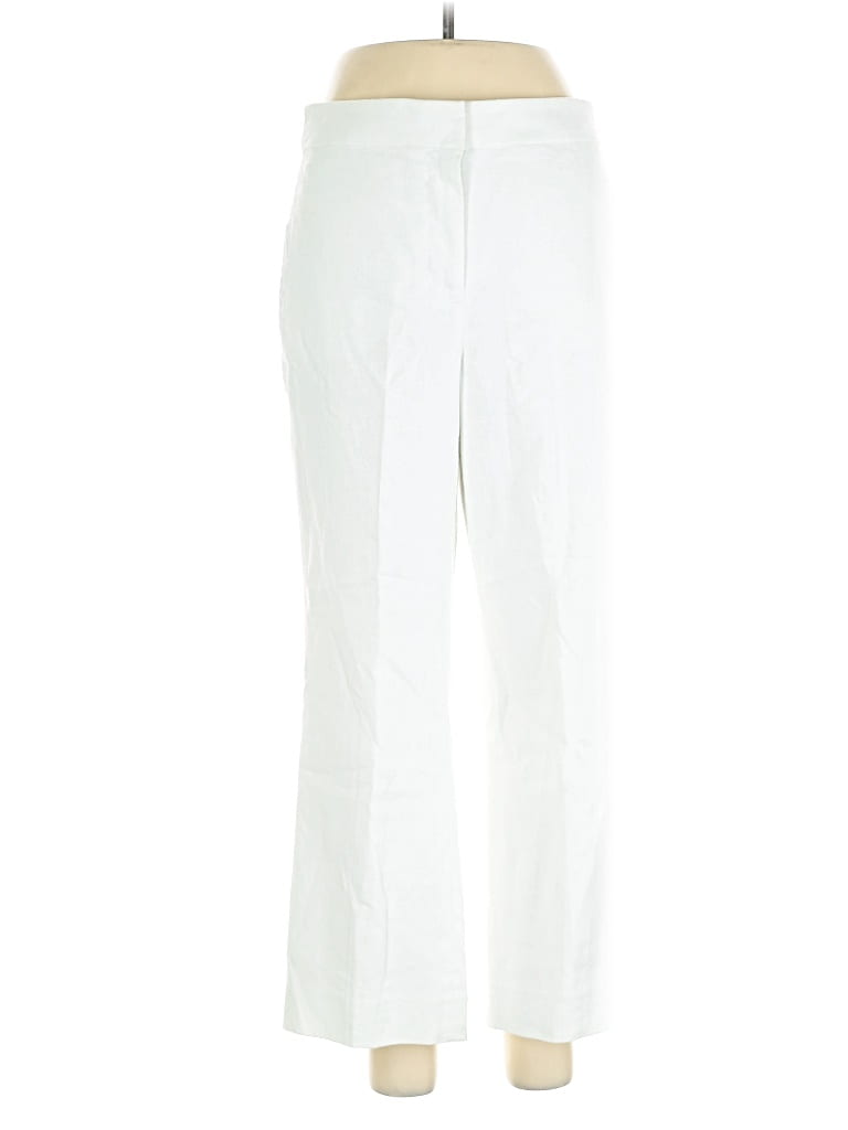 Pre-owned J.crew Factory Store Linen Pants In White