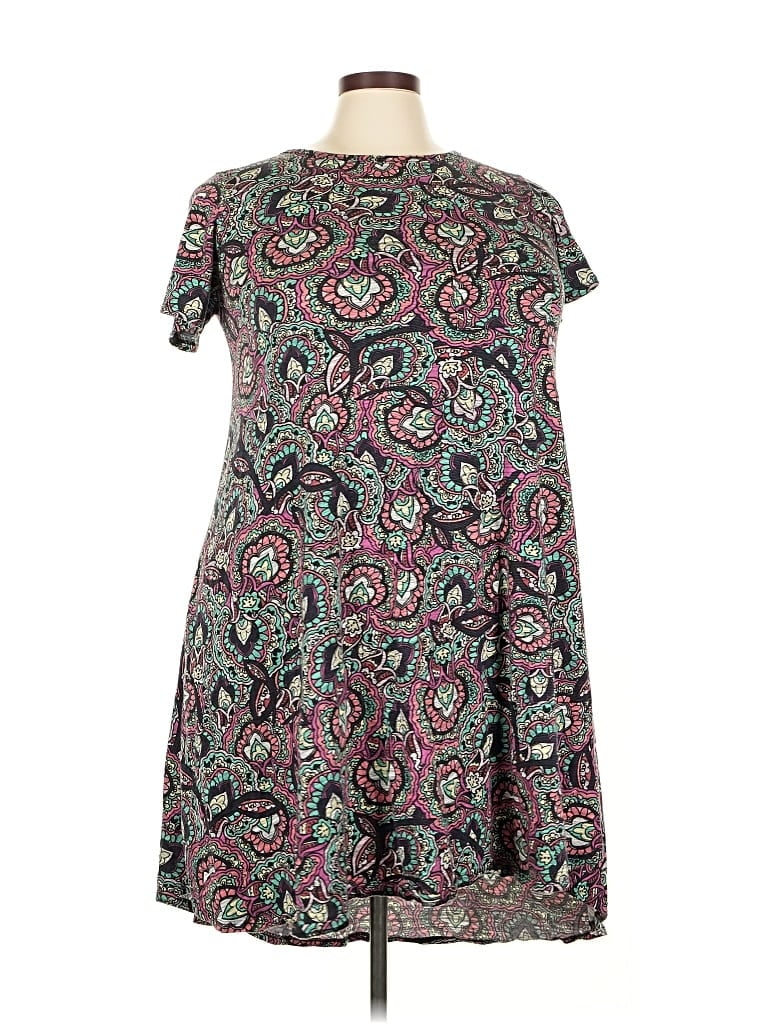 Pre-owned Lularoe Casual Dress In Blue