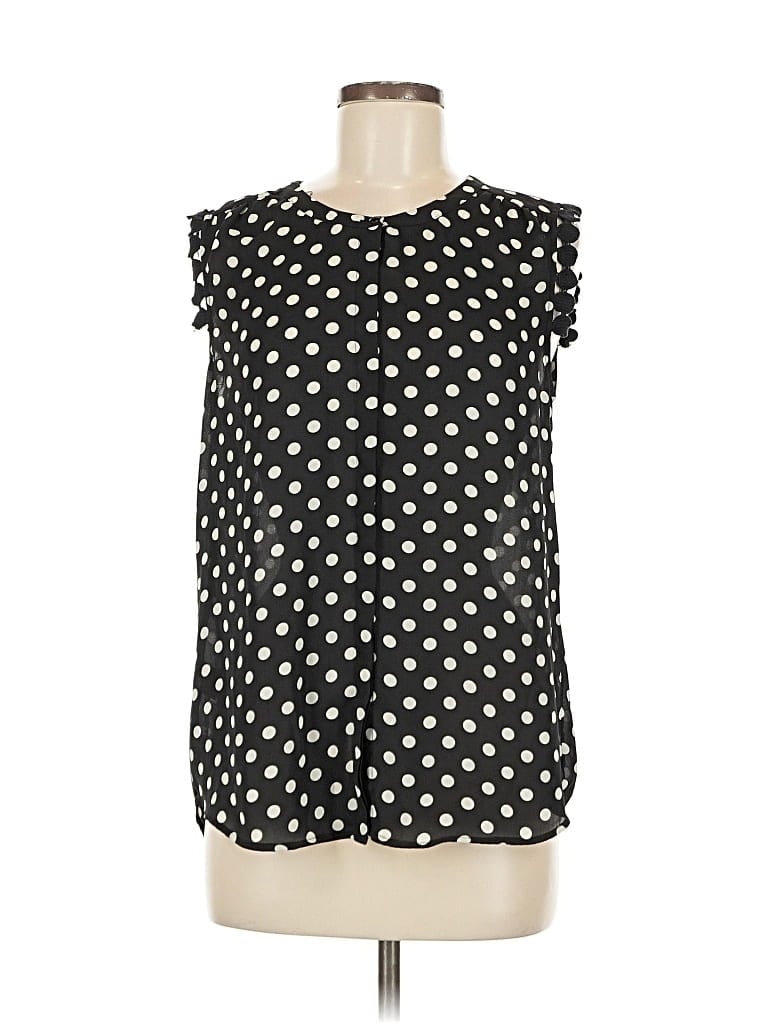 Pre-owned Daniel Rainn Sleeveless Blouse In Black