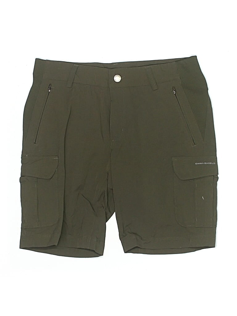 Pre-owned Columbia Cargo Shorts In Green