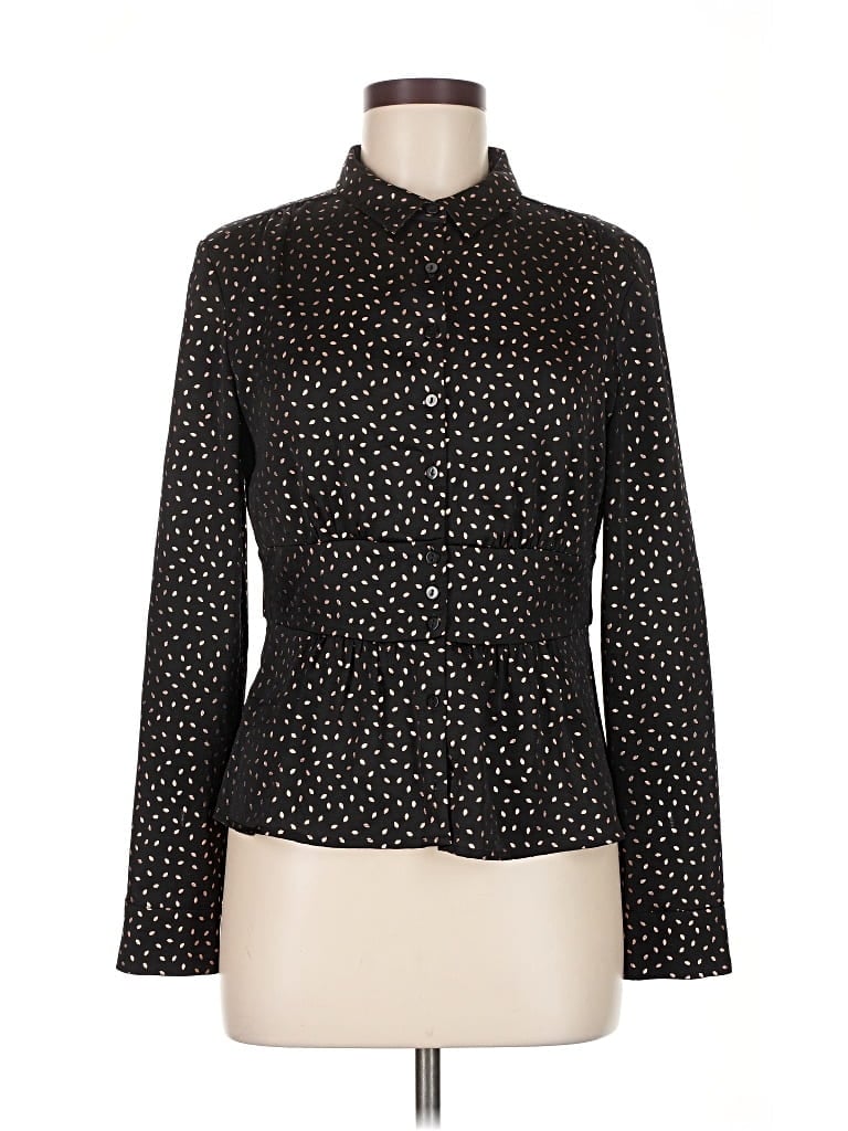 Pre-owned Ba&sh Long Sleeve Blouse In Black
