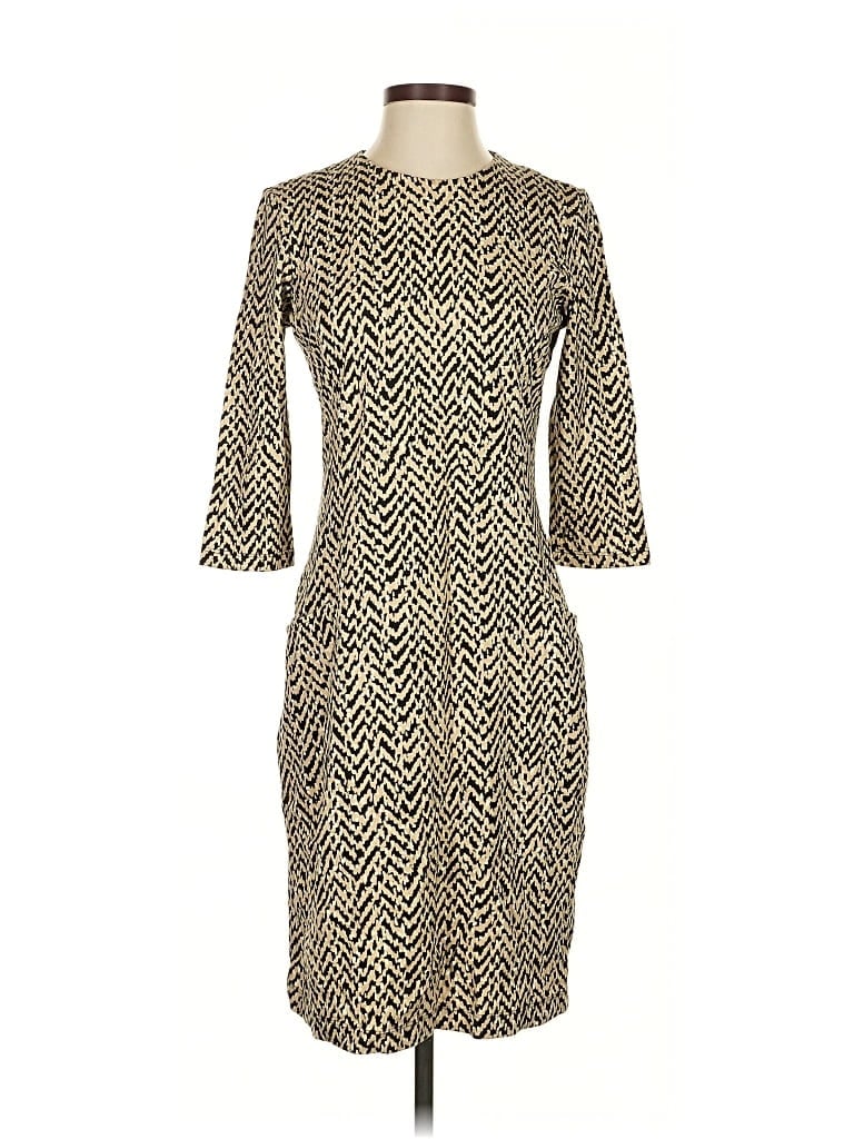 Pre-owned J. Mclaughlin Cocktail Dress In Brown