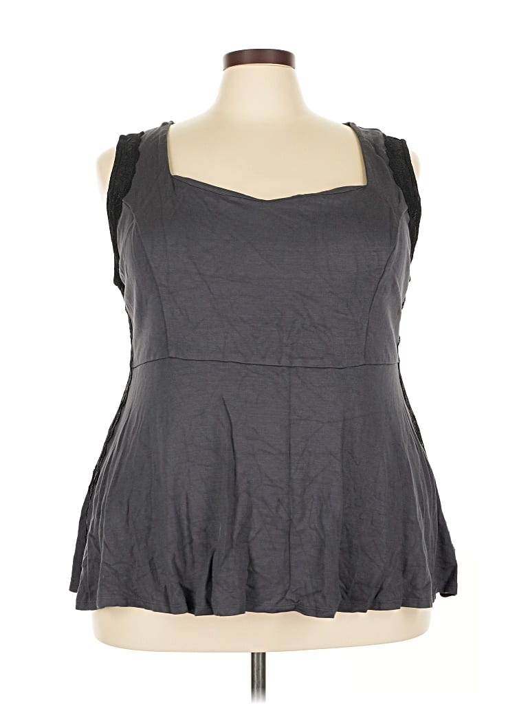 Pre-owned Torrid Sleeveless Blouse In Gray