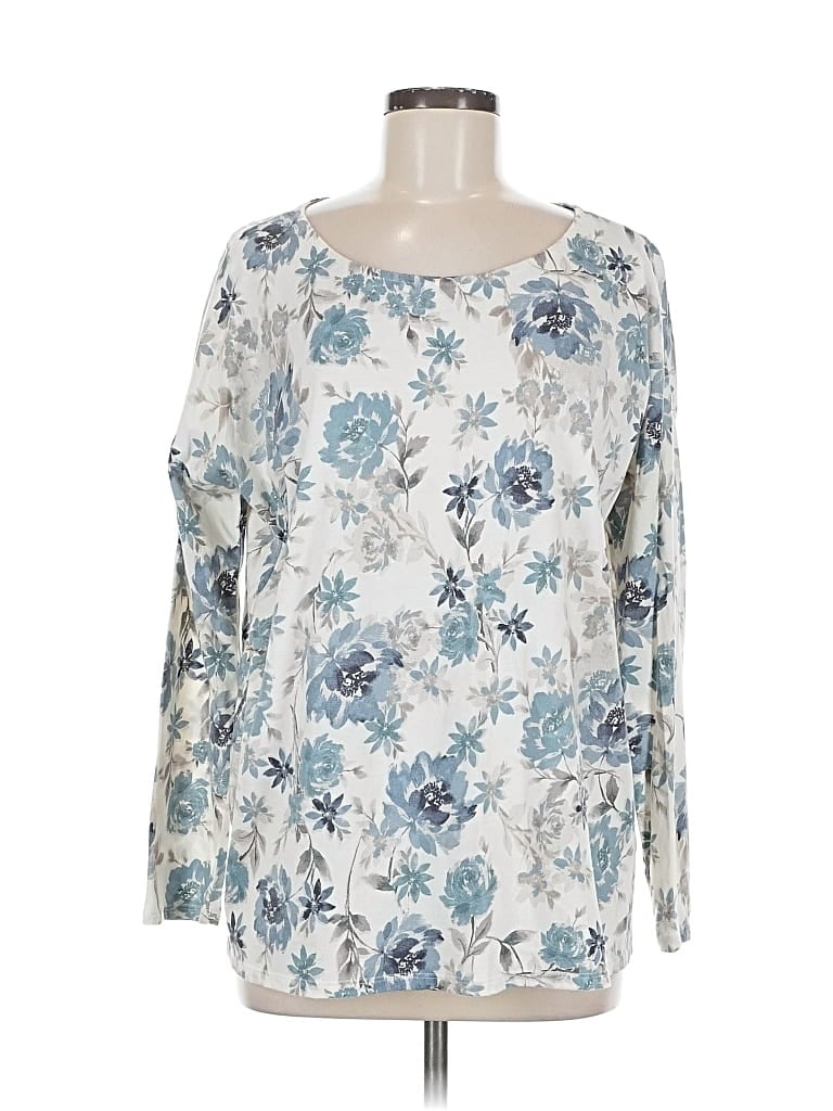 Pre-owned Purejill 3/4 Sleeve Blouse In White