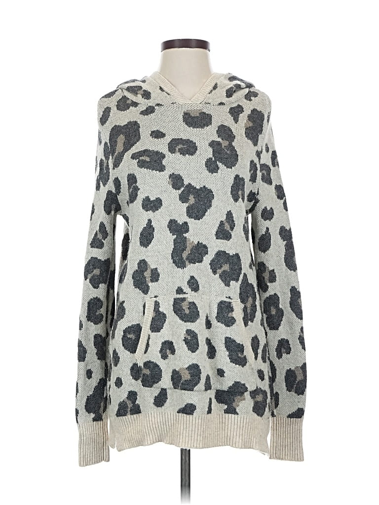 Pre-owned Ann Taylor Loft Pullover Sweater In Silver