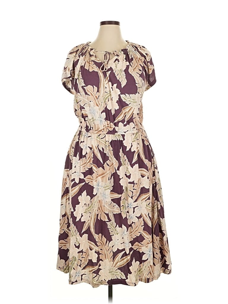 Pre-owned Chaps Cocktail Dress In Brown