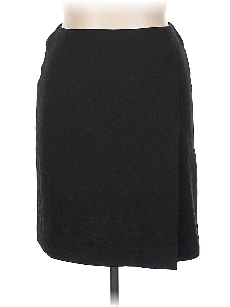Pre-owned Polo Ralph Lauren Wool Skirt In Black