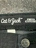 Cat & Jack Solid Black Jeans Size 12 - photo 3