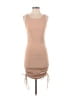 Unbranded Solid Tan Cocktail Dress Size S - photo 1