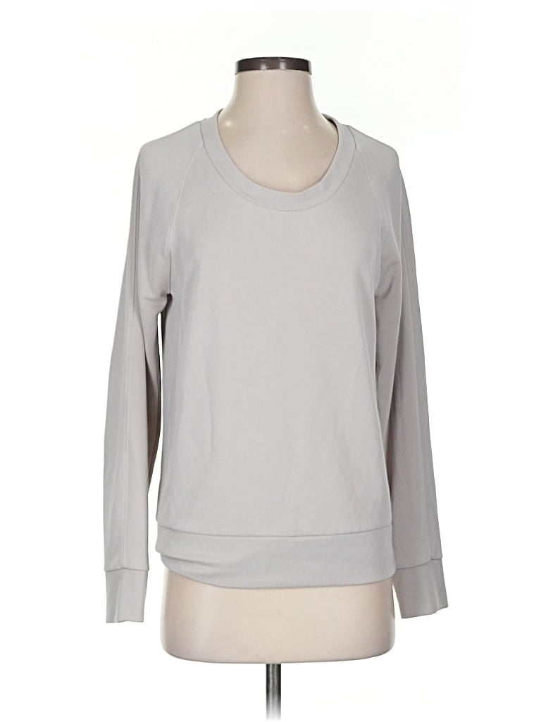 Pre-owned Athleta Sweatshirt In Gray