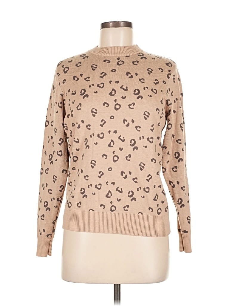 Pre-owned Assorted Brands Pullover Sweater In Brown