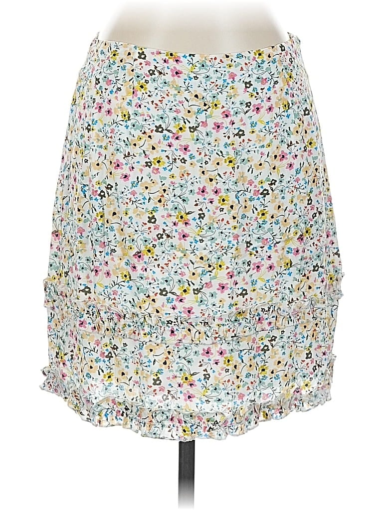 Pre-owned Minkpink Casual Skirt In White