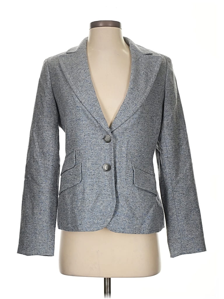Pre-owned Ann Taylor Blazer Jacket In Gray