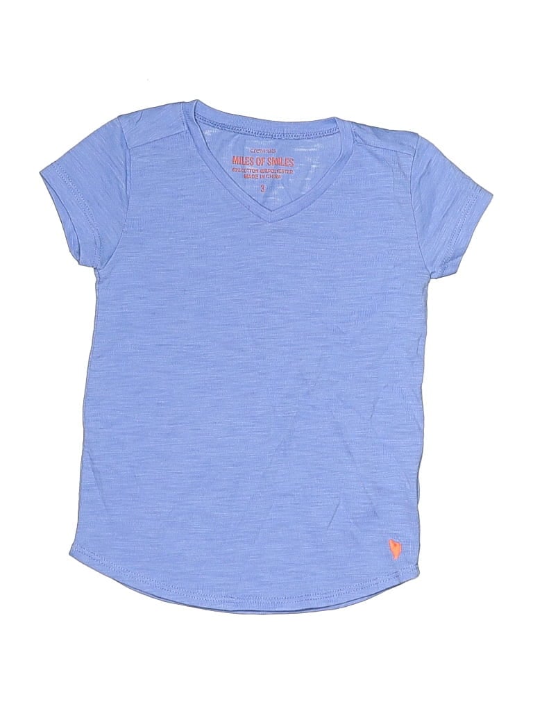 Pre-owned Crewcuts Kids' Short Sleeve T-shirt In Blue