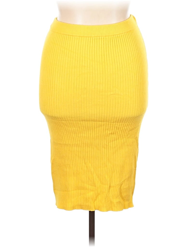Pre-owned Almost Famous Casual Skirt In Yellow