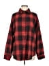 Fantaslook 100% Polyester Plaid Red Long Sleeve Blouse Size M - photo 1