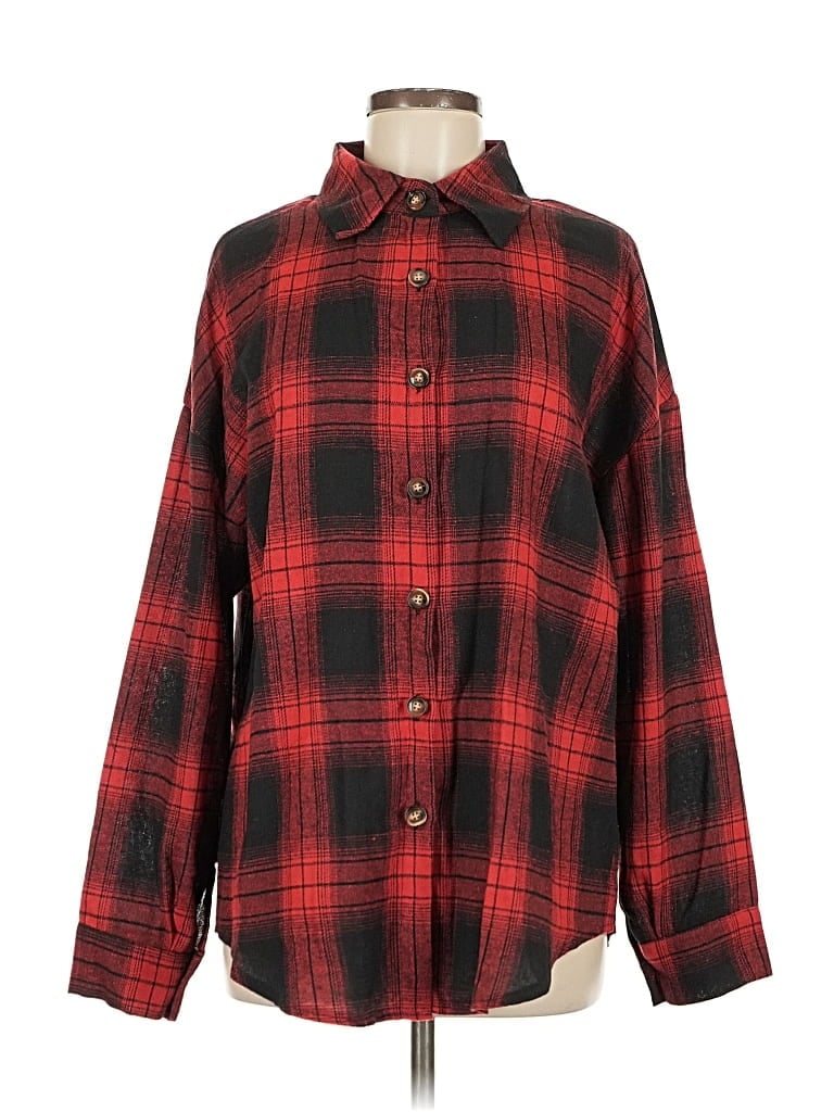 Pre-owned Fantaslook Long Sleeve Blouse In Red