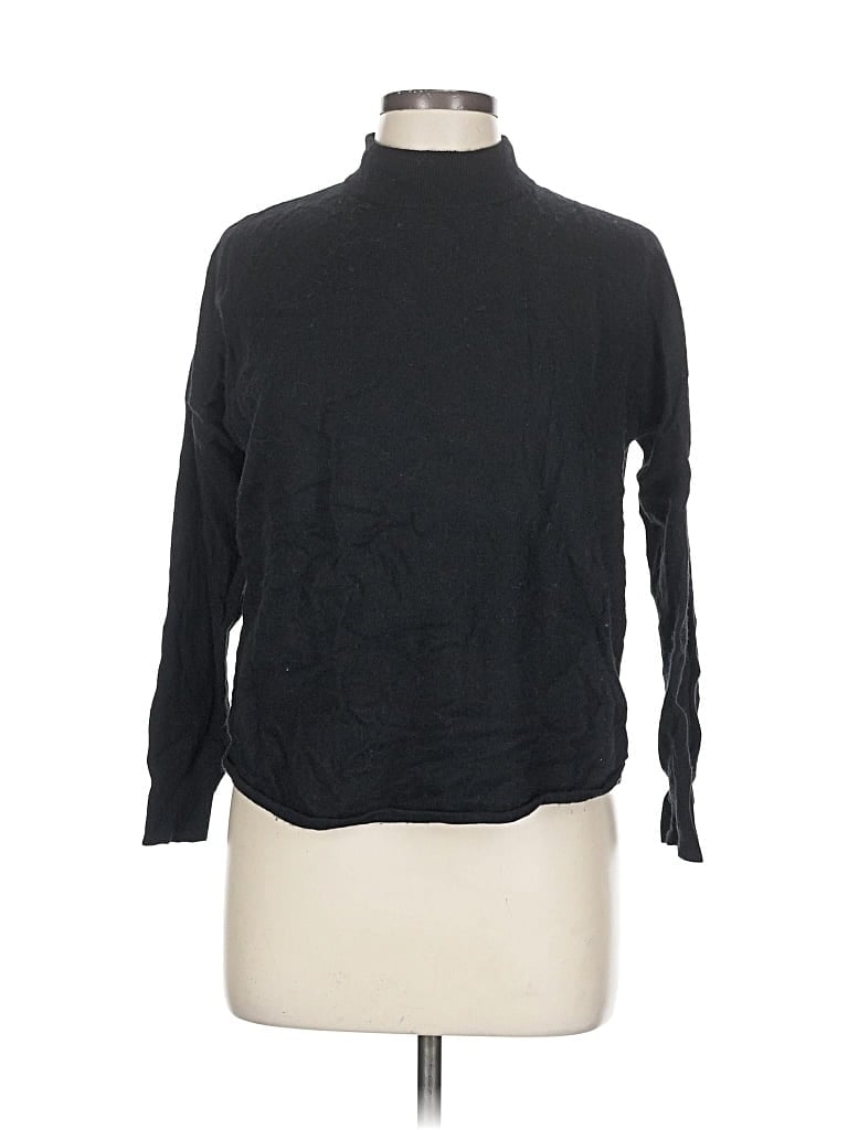 Pre-owned Madewell Turtleneck Sweater In Black