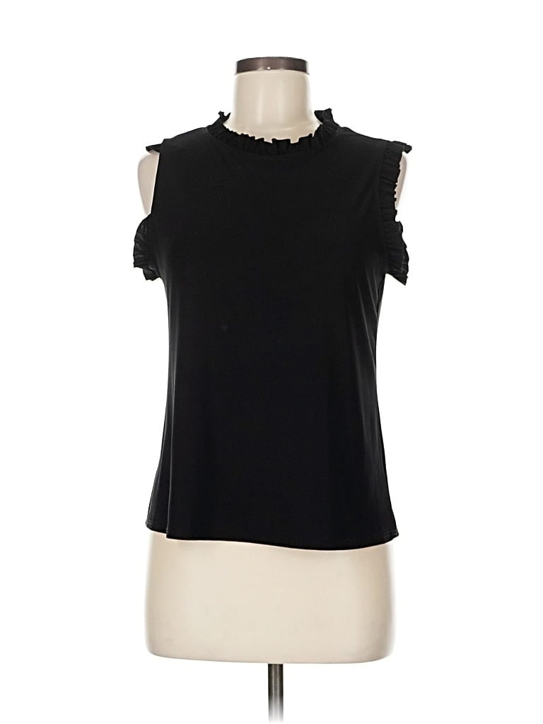 Pre-owned Nik And Nash Sleeveless Blouse In Black