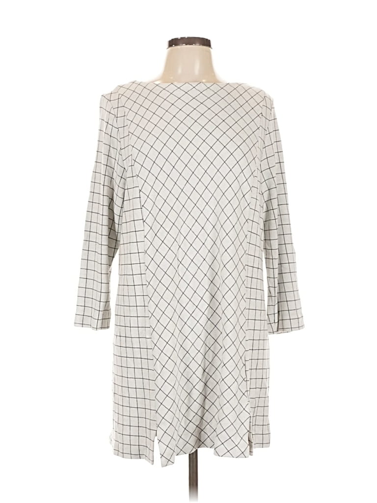 Pre-owned Jjill Casual Dress In Gray