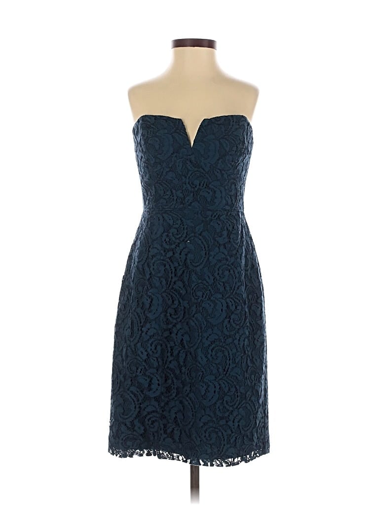Pre-owned J.crew Collection Cocktail Dress In Blue