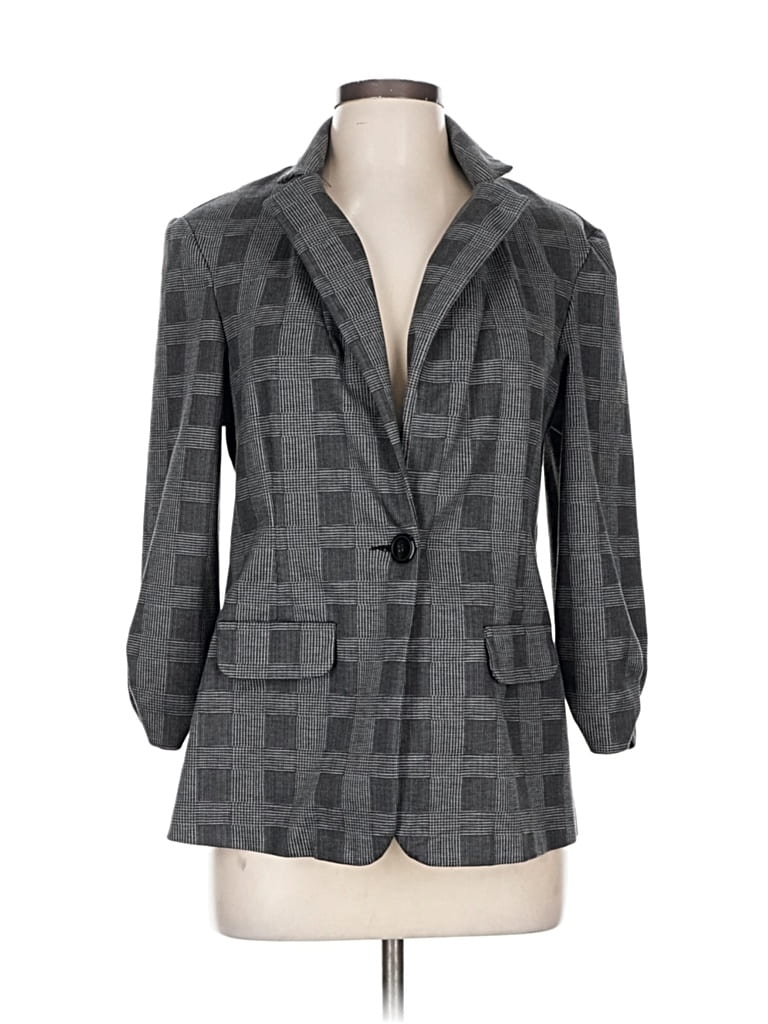 Pre-owned Soho Apparel Ltd Blazer Jacket In Gray