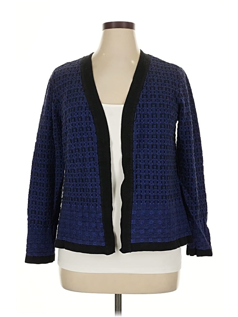 Pre-owned Christopher & Banks Cardigan Sweater In Blue