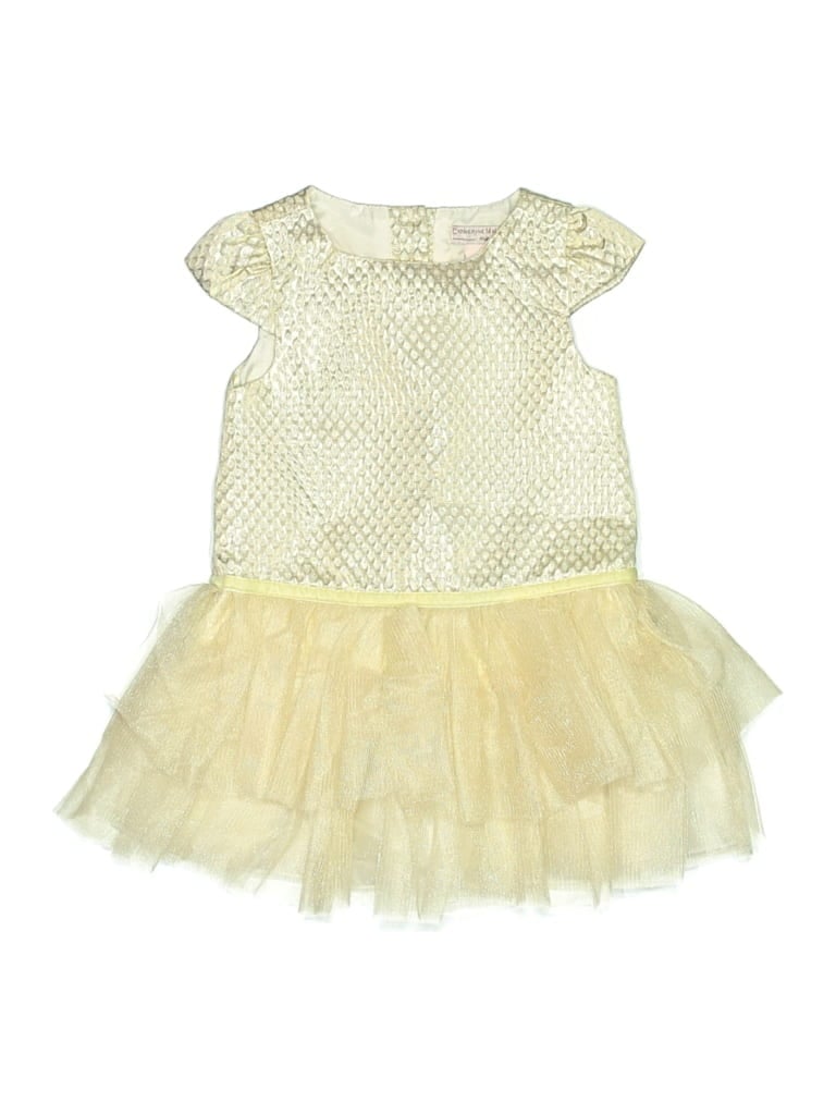 Pre-owned Catherine Malandrino Kids' Dress In Gold