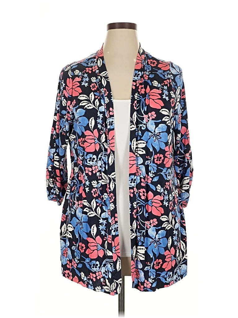 Pre-owned Lane Bryant Kimono In Blue