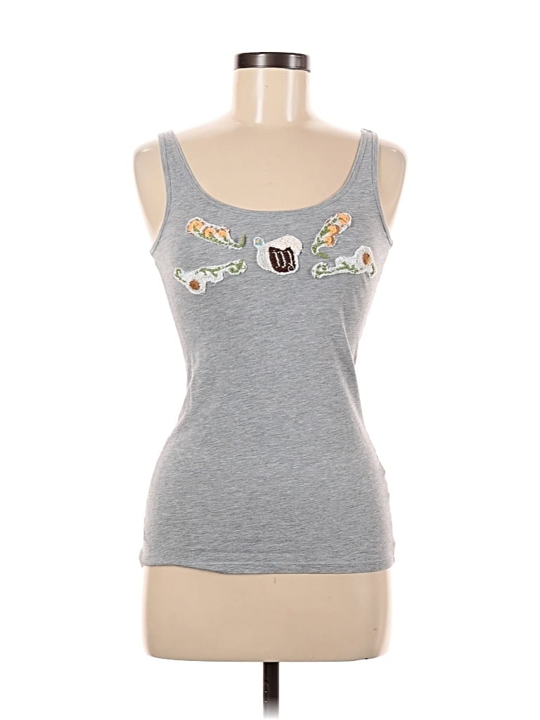 Pre-owned New Look Sleeveless Top Gray Sweetheart Neckline Tops