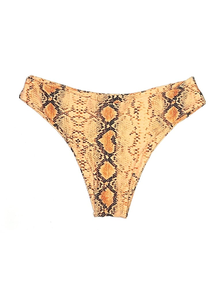 Pre-owned Zaful Swimsuit Bottoms In Gold