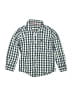 Rebel 100% Cotton Checkered-gingham Blue Long Sleeve Button-Down Shirt Size 3 - 4 - photo 1