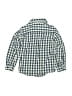 Rebel 100% Cotton Checkered-gingham Blue Long Sleeve Button-Down Shirt Size 3 - 4 - photo 2