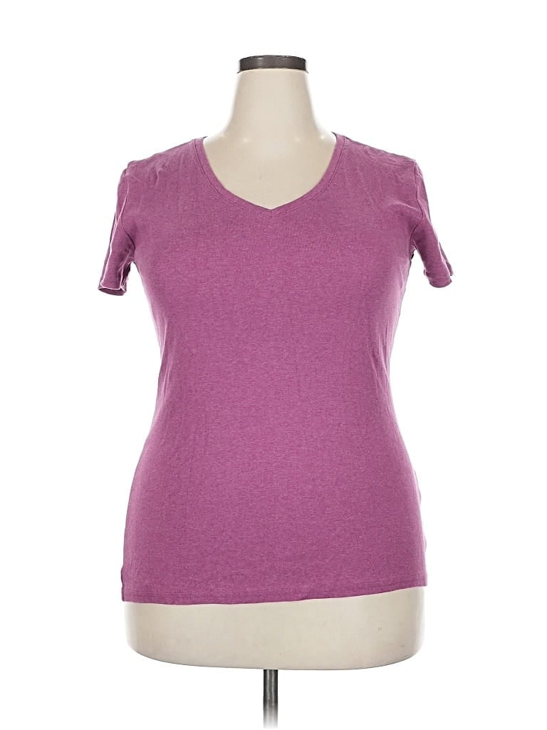 Pre-owned Kirkland Signature Short Sleeve T-shirt In Purple