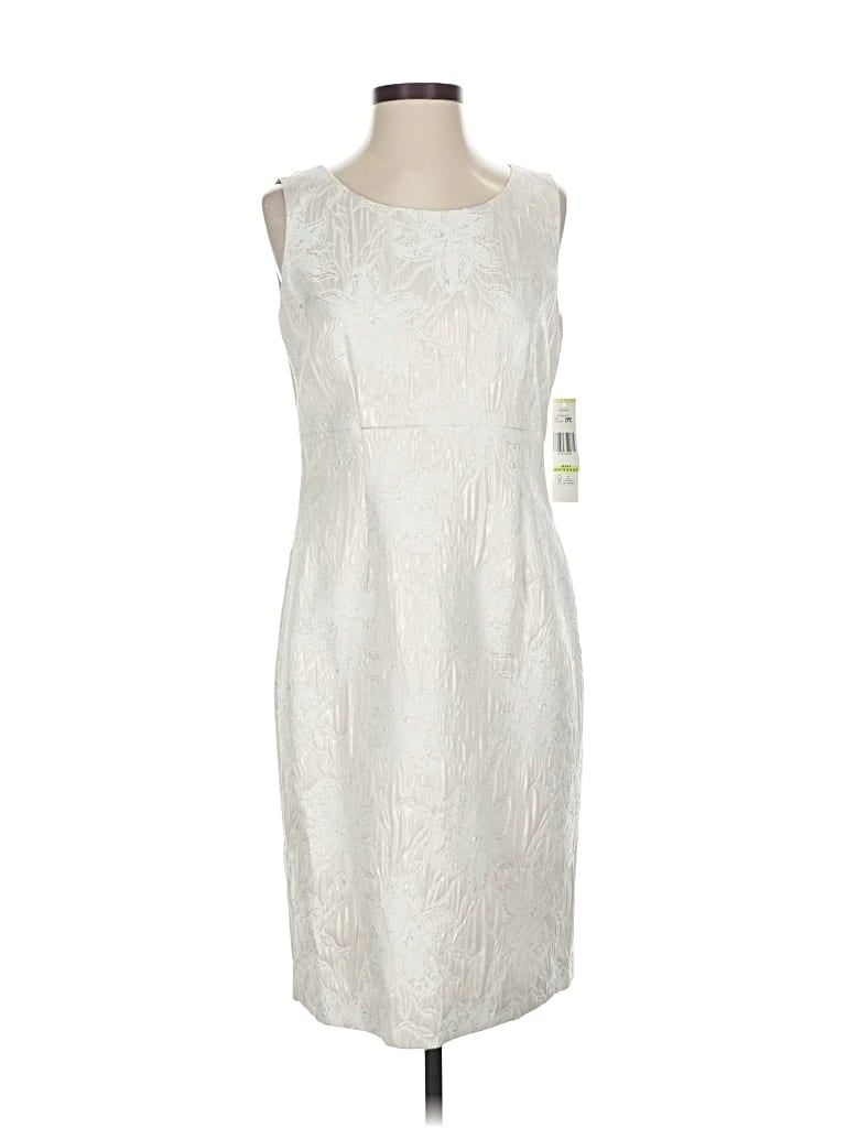 Albert Nipon Cocktail Dress In White