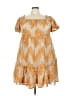 Torrid Paisley Orange Cocktail Dress Size 2X Plus (2) - photo 1