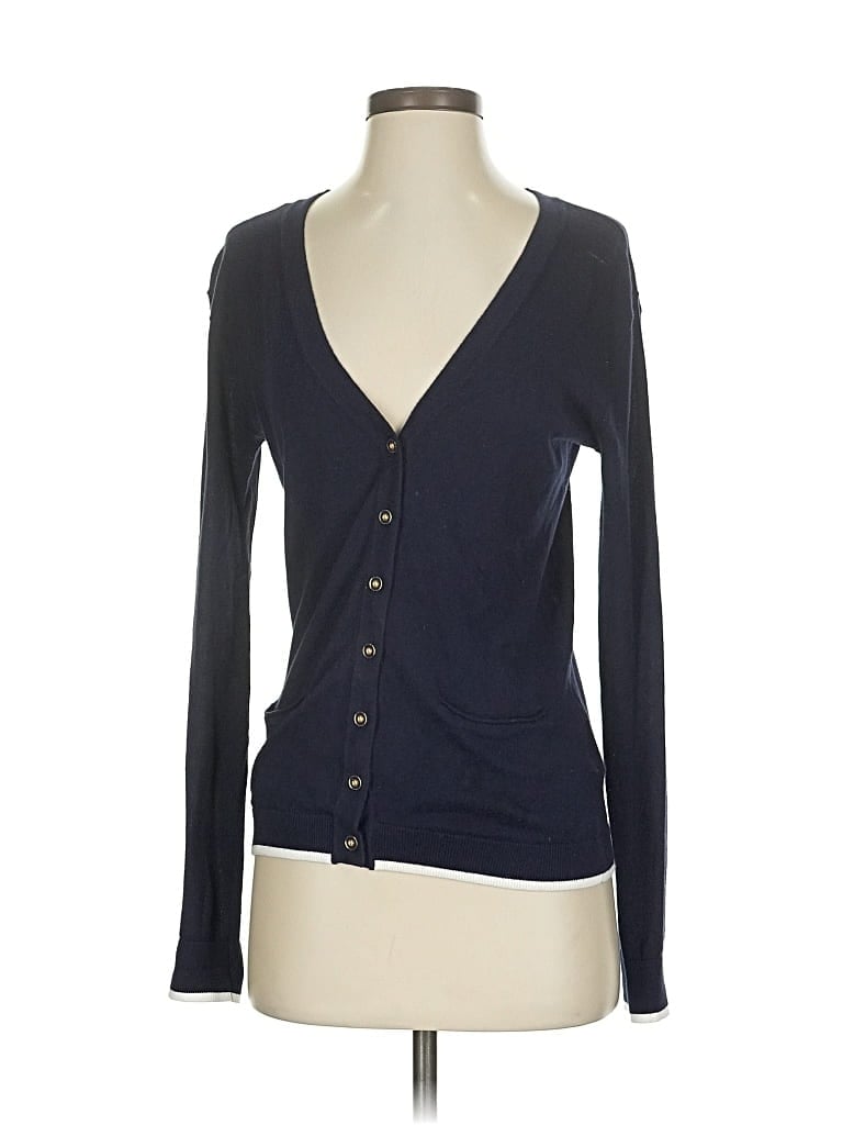 Pre-owned Tommy Hilfiger Cardigan Sweater In Blue