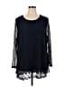 Serengeti 100% Polyester Blue Pullover Sweater Size 1X - photo 1