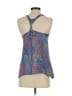 Wink 100% Silk Blue Sleeveless Silk Top Size XS - photo 2