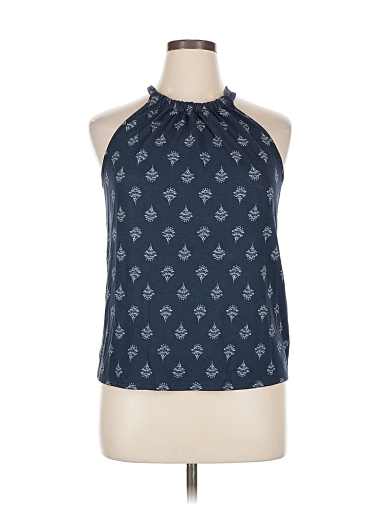 Pre-owned Market & Spruce Sleeveless Blouse In Blue