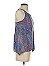 Wink 100% Silk Blue Sleeveless Silk Top Size XS - photo 4