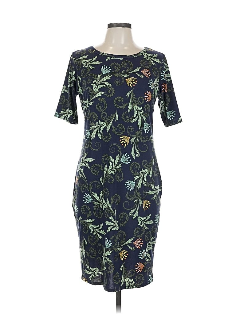 Pre-owned Lularoe Cocktail Dress In Blue